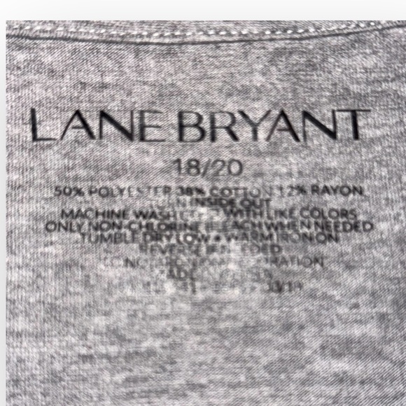 LANE BRYANT Bananas For You Graphic V-Neck Tee - 18/20 Grey - Picture 8 of 13